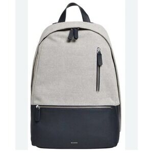 Skagen Kroyer backpack gray herringbone With Blue Leather